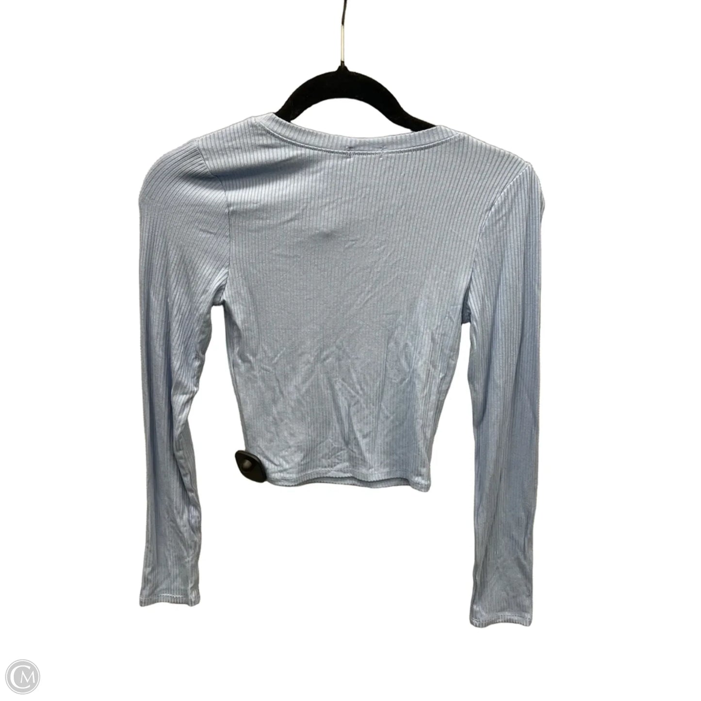 Top Long Sleeve By Bozzolo In Blue, Size: S