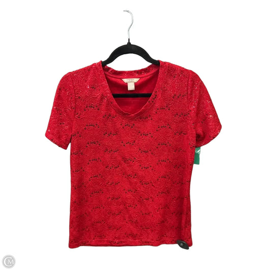 Top Short Sleeve By White Stag In Red, Size: S