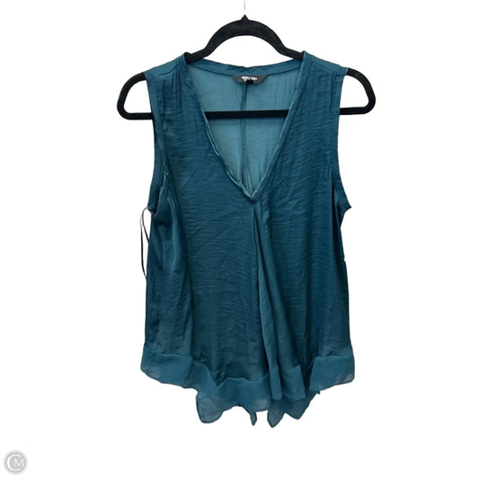 Top Sleeveless By Simply Vera In Green, Size: M