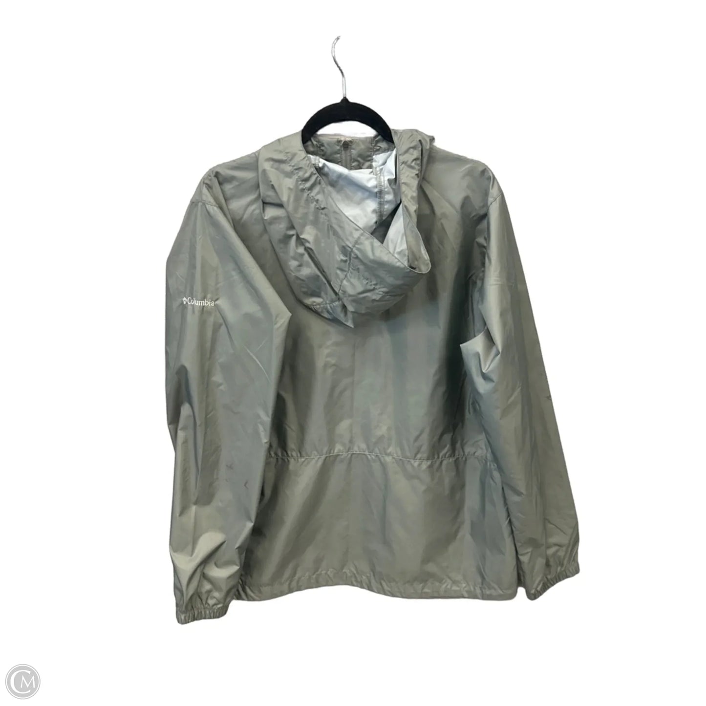 Jacket Windbreaker By Columbia In Green, Size: Xl