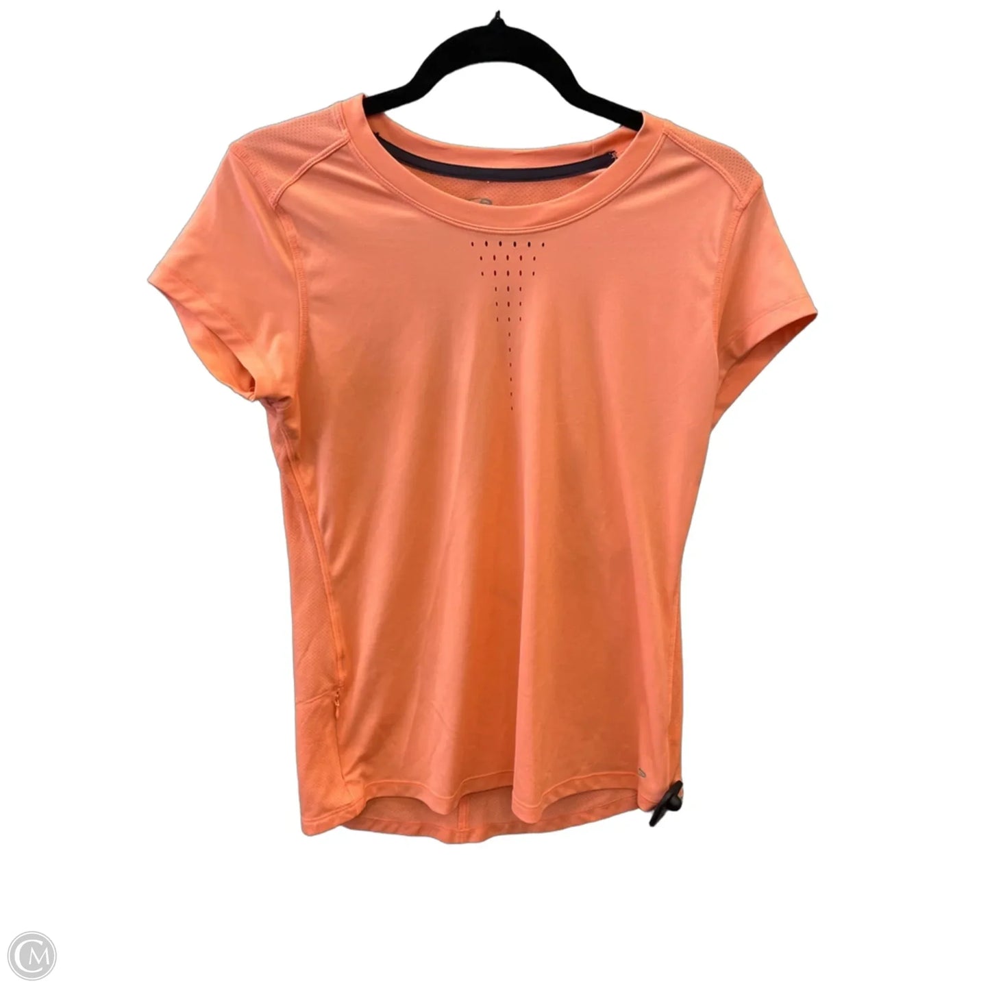 Athletic Top Short Sleeve By Champion In Orange, Size: S