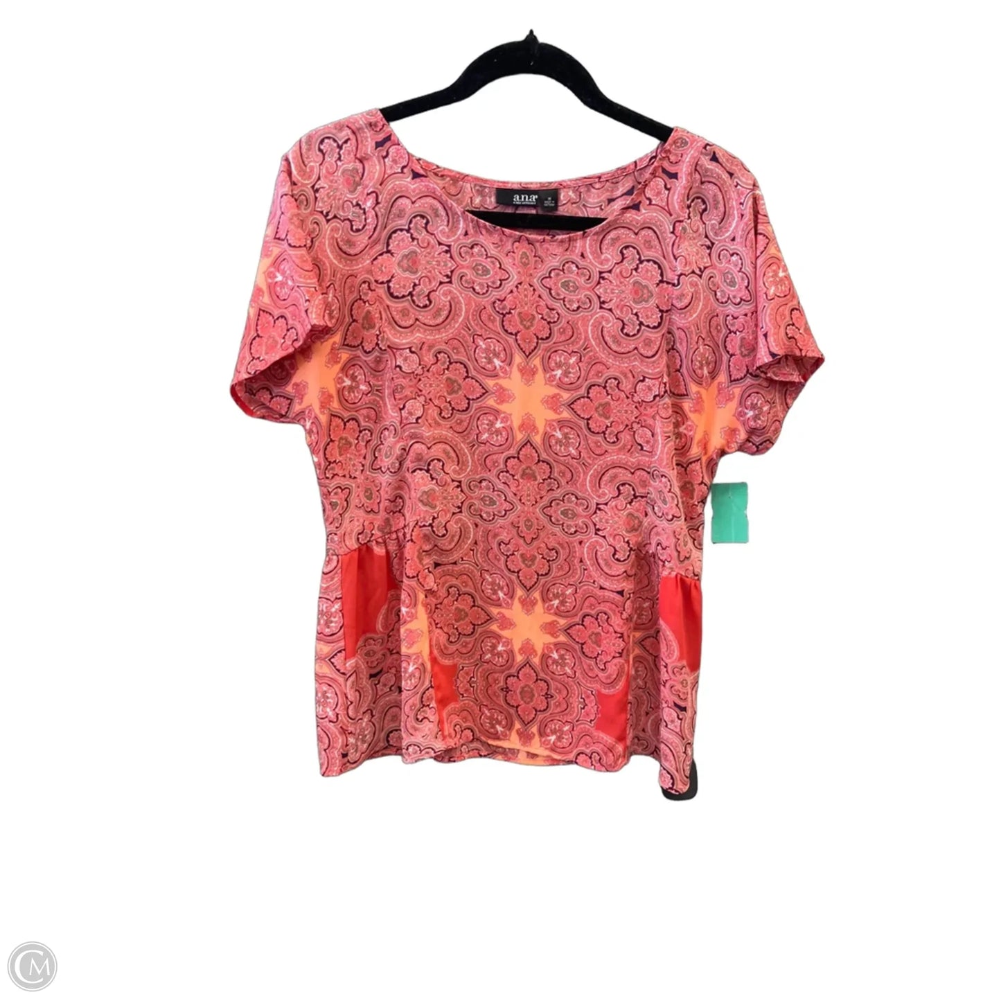 Top Short Sleeve By Ana In Pink, Size: M