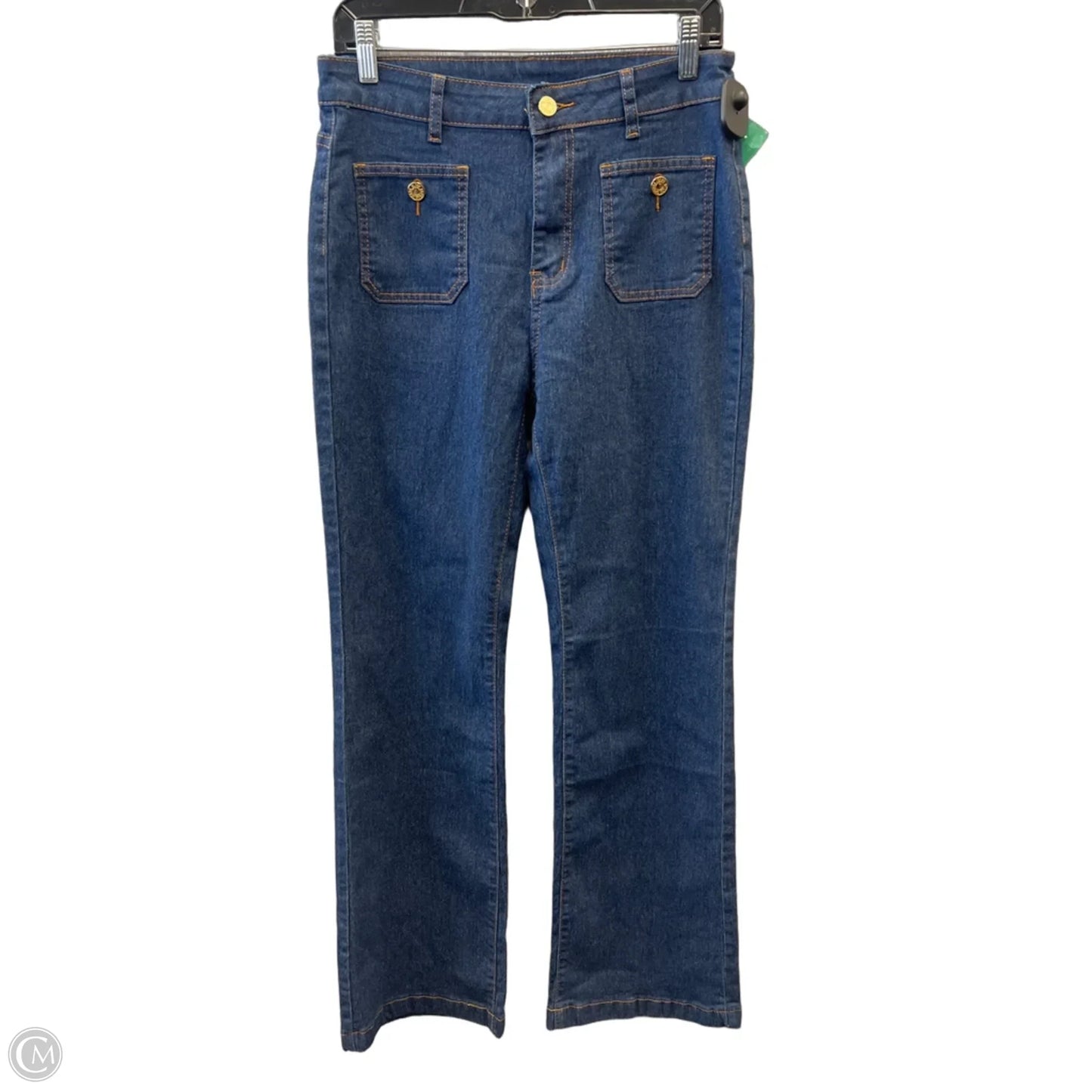 Jeans Flared By Clothes Mentor In Blue Denim, Size: 8