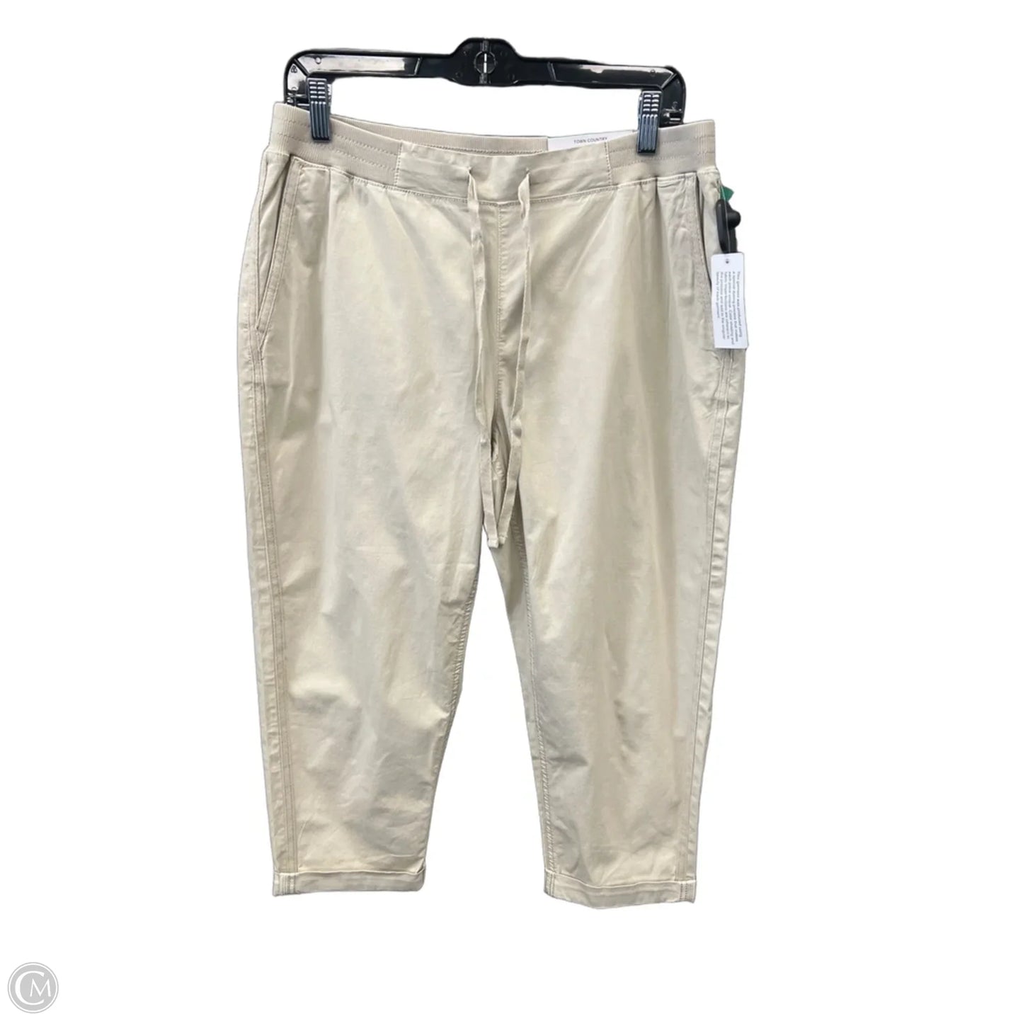 Pants Cropped By Style And Company In Tan, Size: 12p