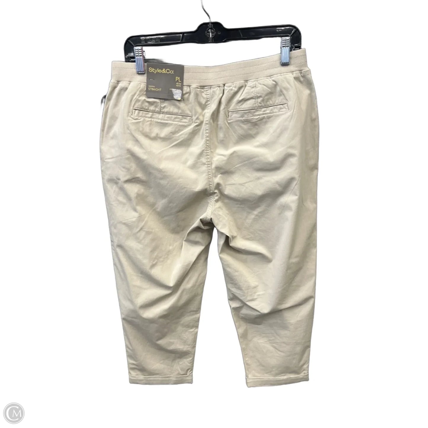 Pants Cropped By Style And Company In Tan, Size: 12p