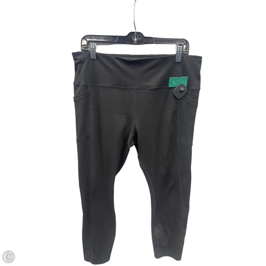 Athletic Leggings By Avia In Black, Size: Xl