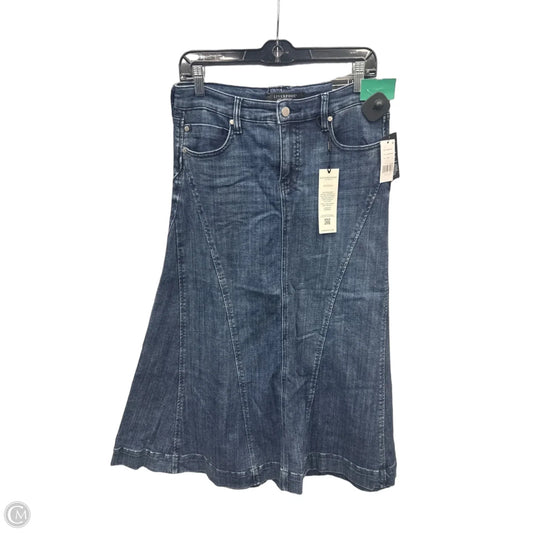 Skirt Maxi By Liverpool In Blue Denim, Size: 8