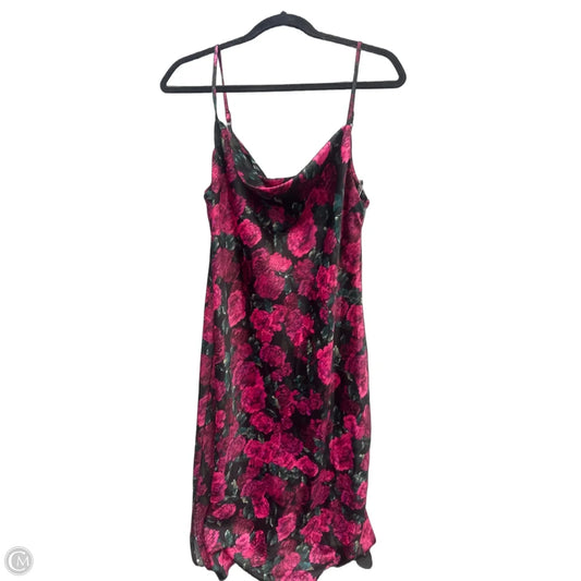 Dress Casual Midi By Bar Iii In Floral Print, Size: L