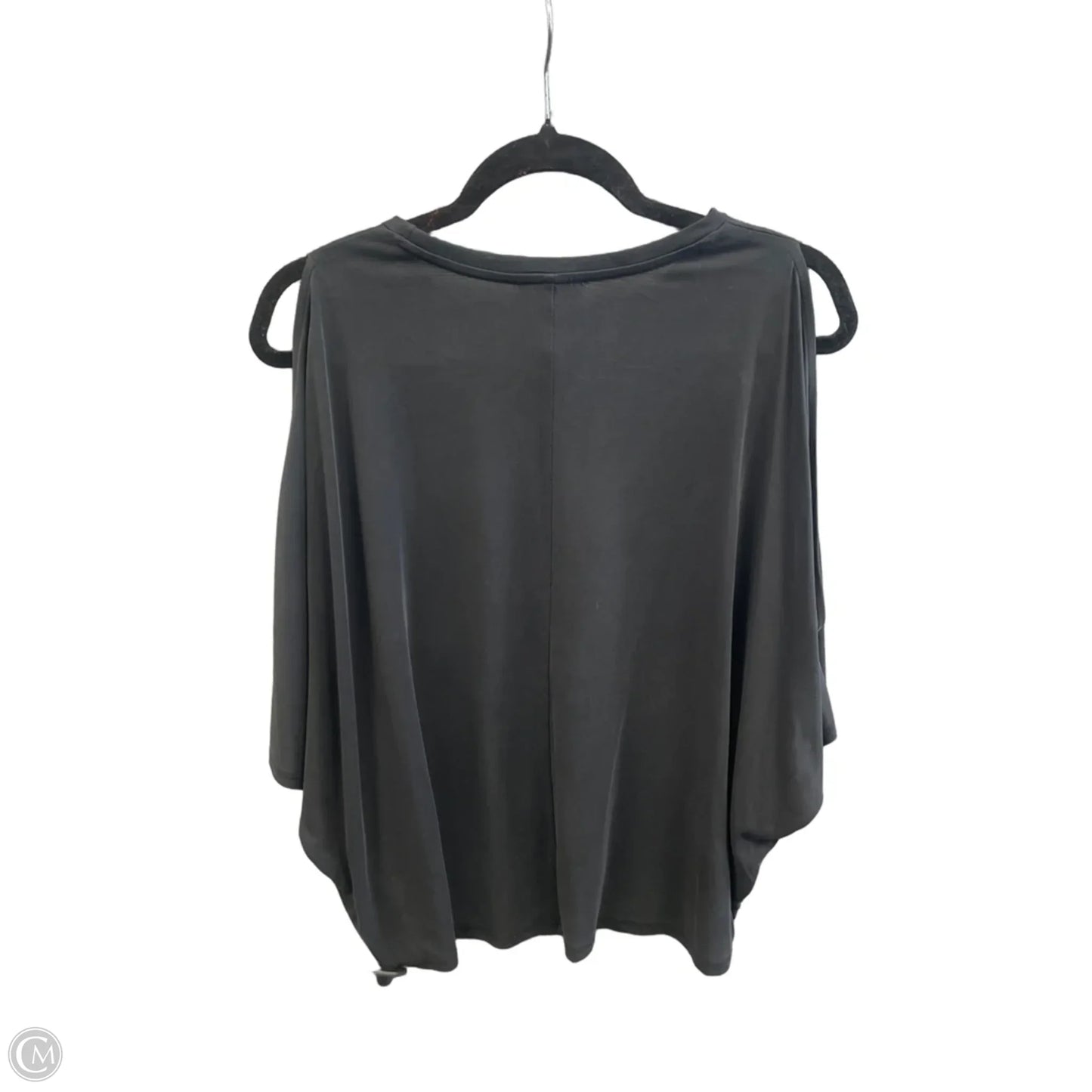 Top Short Sleeve By Express In Black, Size: L