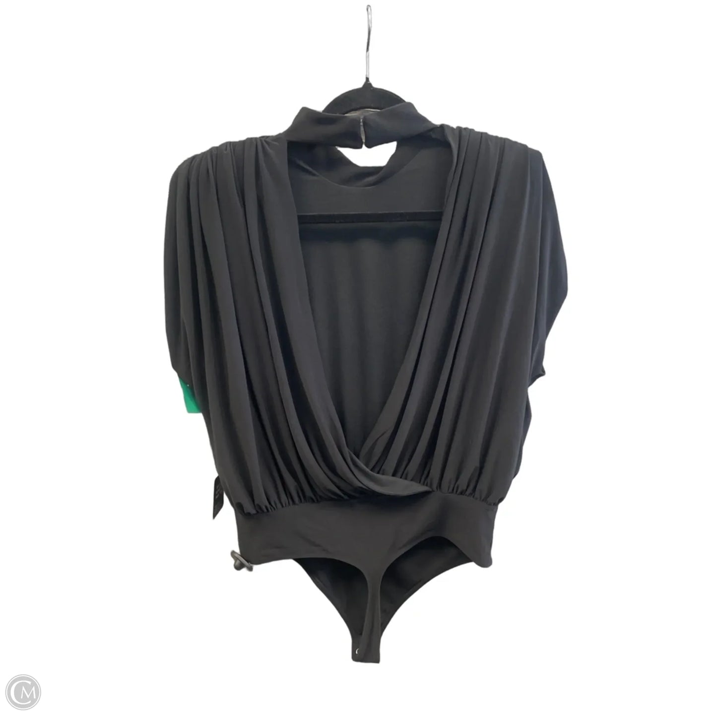 Blouse Short Sleeve By Express In Black, Size: L