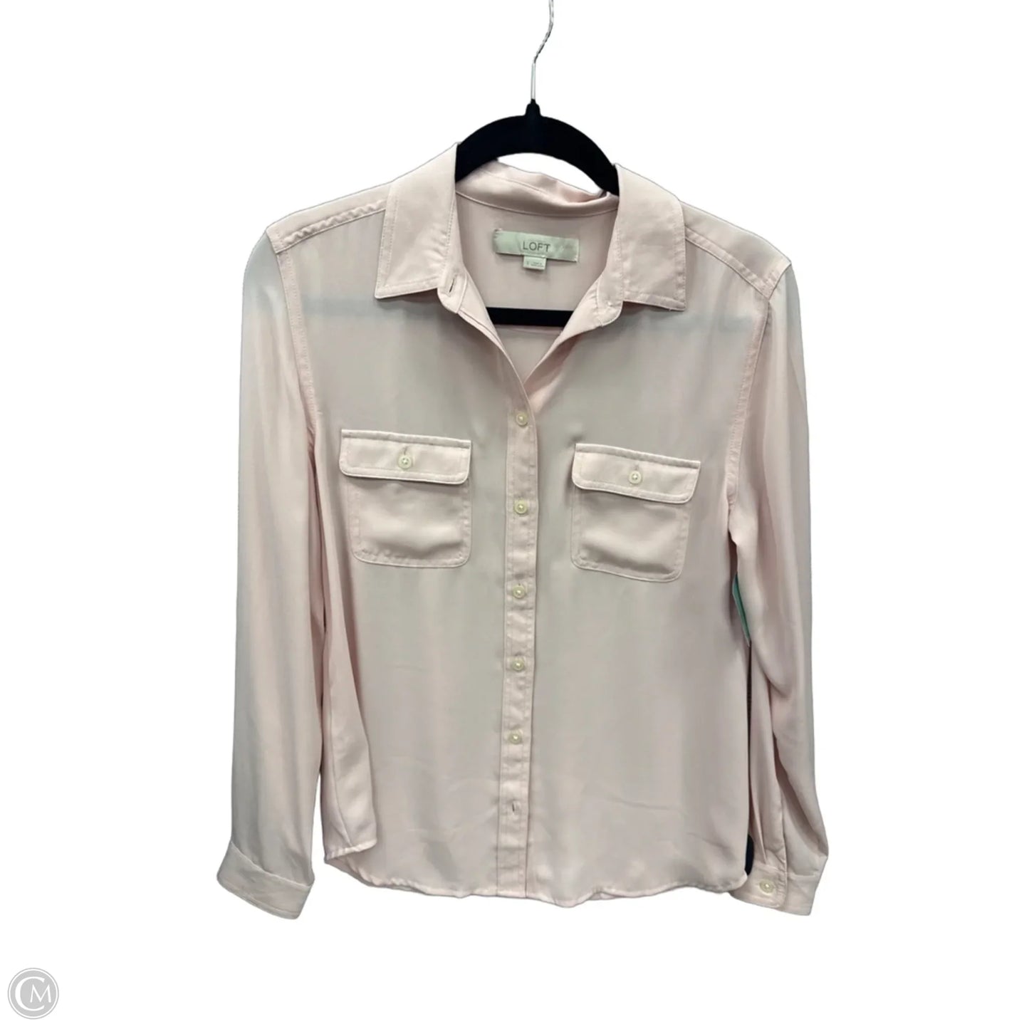 Top Long Sleeve By Loft In Pink, Size: S