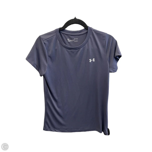Athletic Top Short Sleeve By Under Armour In Purple, Size: S