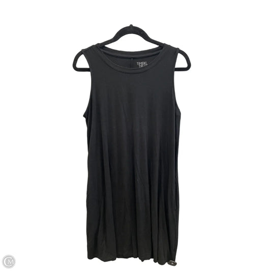 Dress Casual Midi By Time And Tru In Black, Size: L