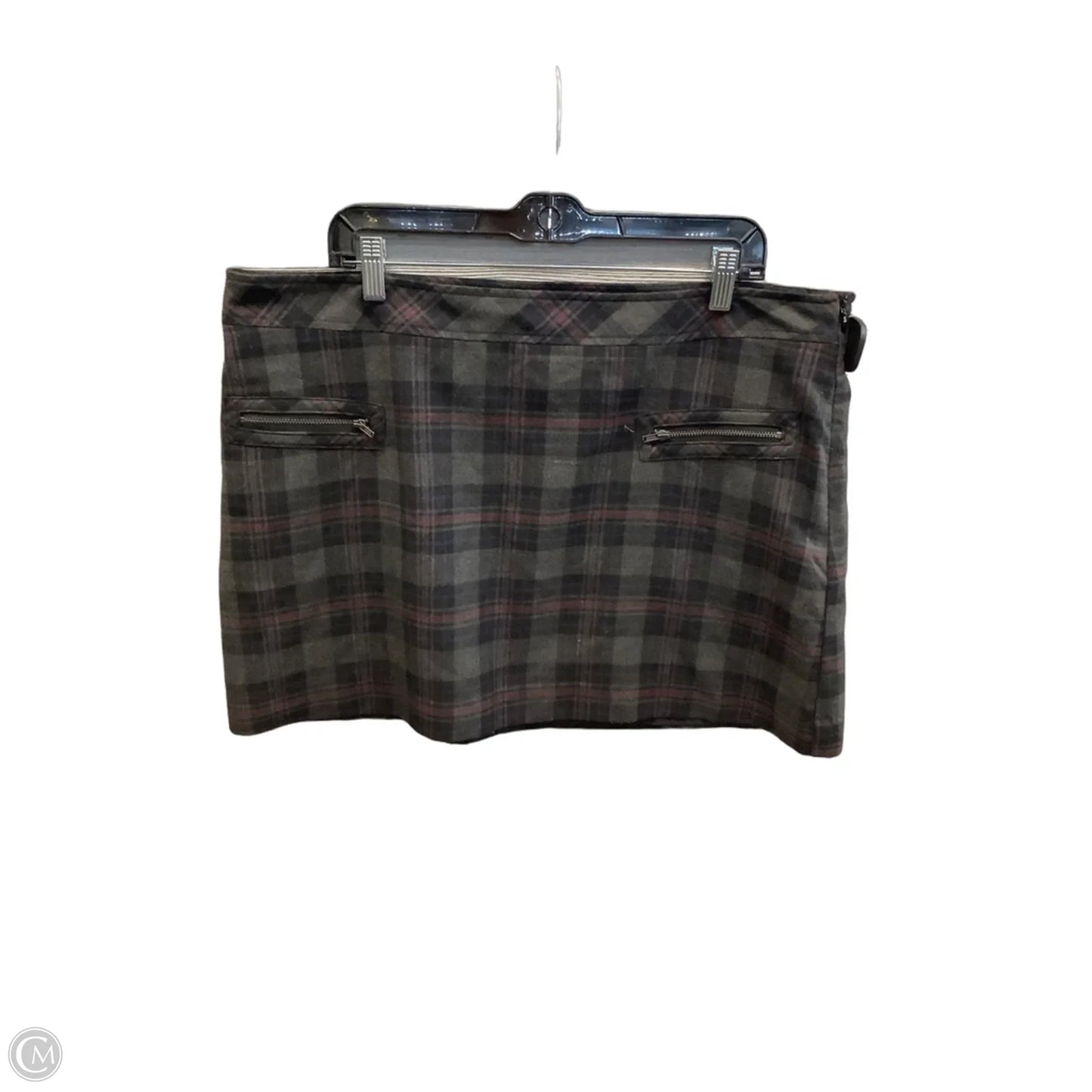 Skirt Mini & Short By Gap In Plaid Pattern, Size: 18