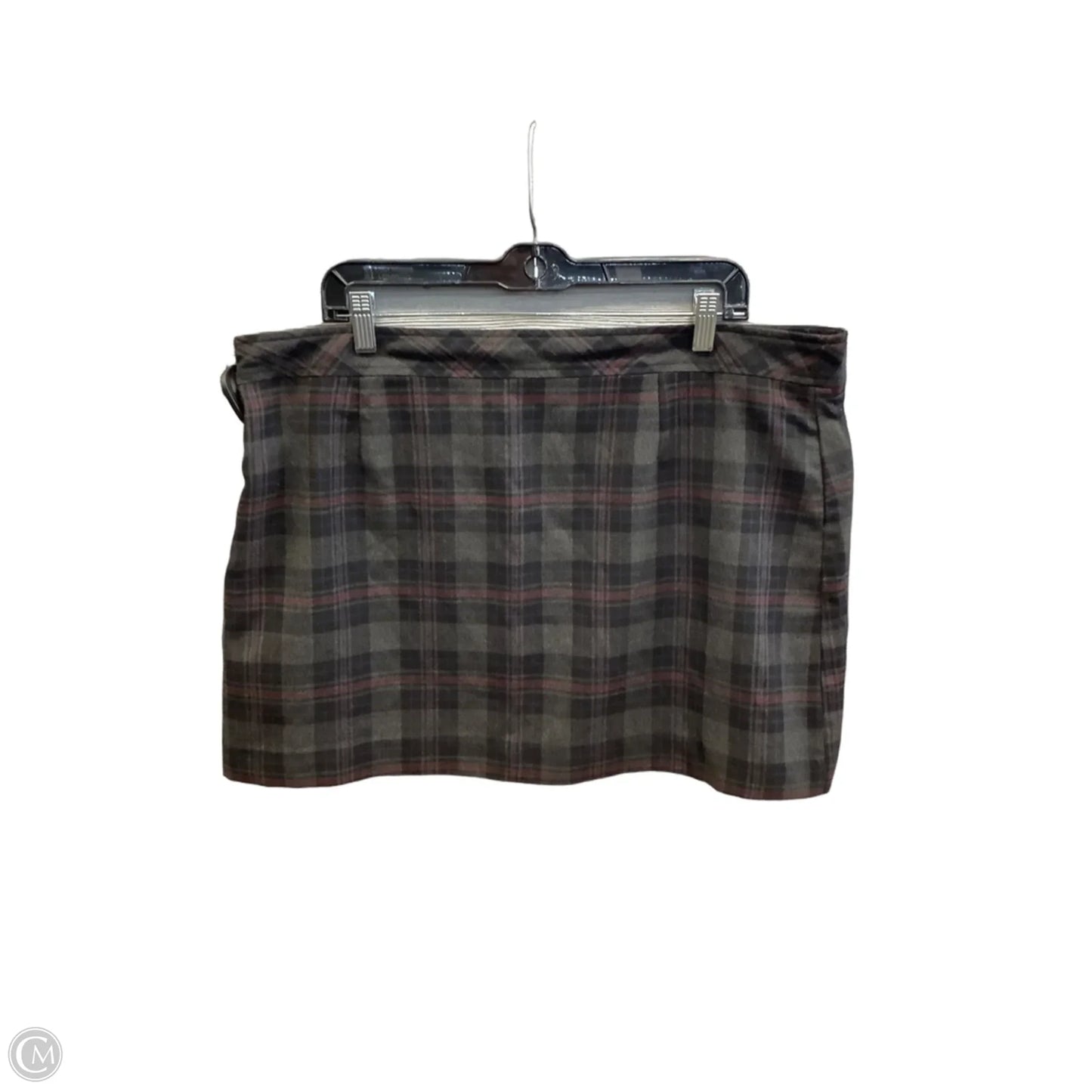 Skirt Mini & Short By Gap In Plaid Pattern, Size: 18