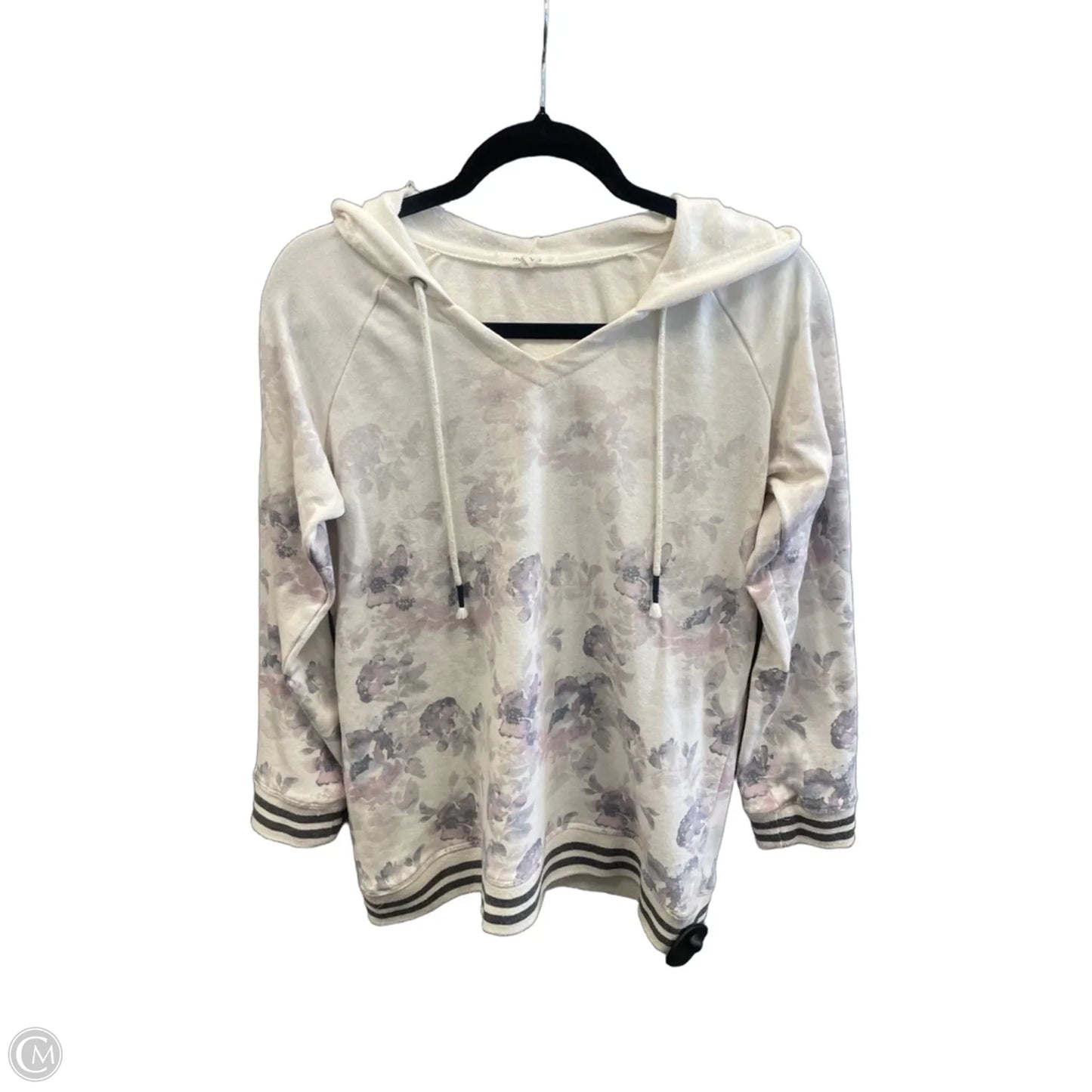 Top Long Sleeve By Maurices In Floral Print, Size: L