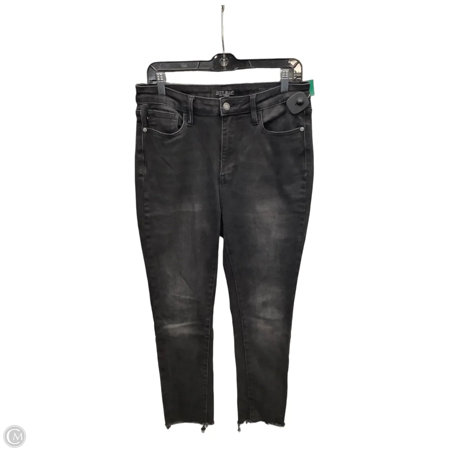 Jeans Skinny By Judy Blue In Black Denim, Size: 10