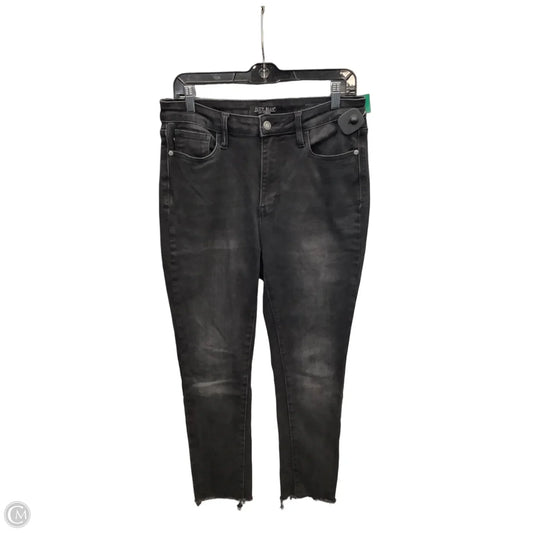 Jeans Skinny By Judy Blue In Black Denim, Size: 10