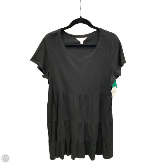 Dress Casual Midi By Time And Tru In Black, Size: L
