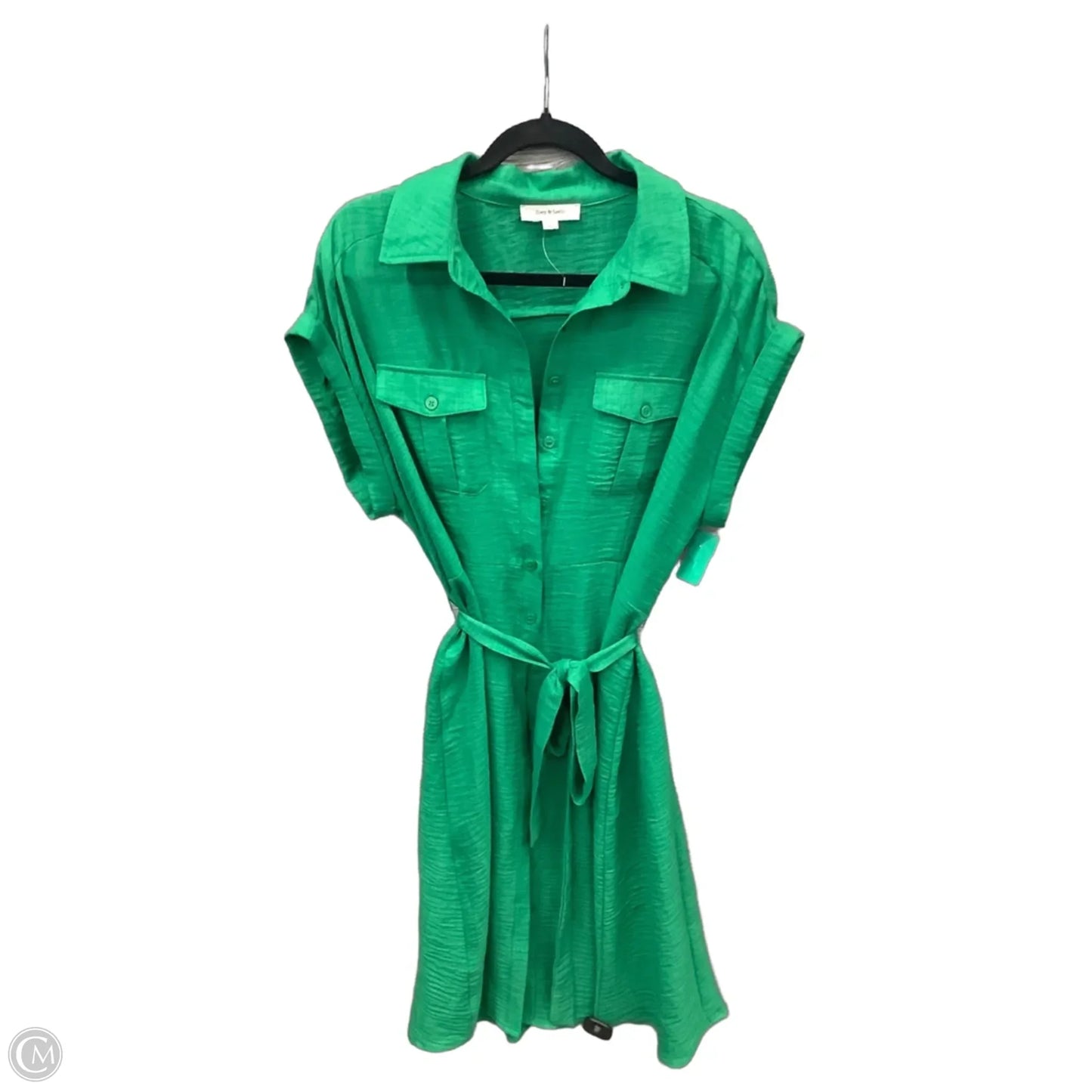 Dress Casual Midi By Clothes Mentor In Green, Size: 1x