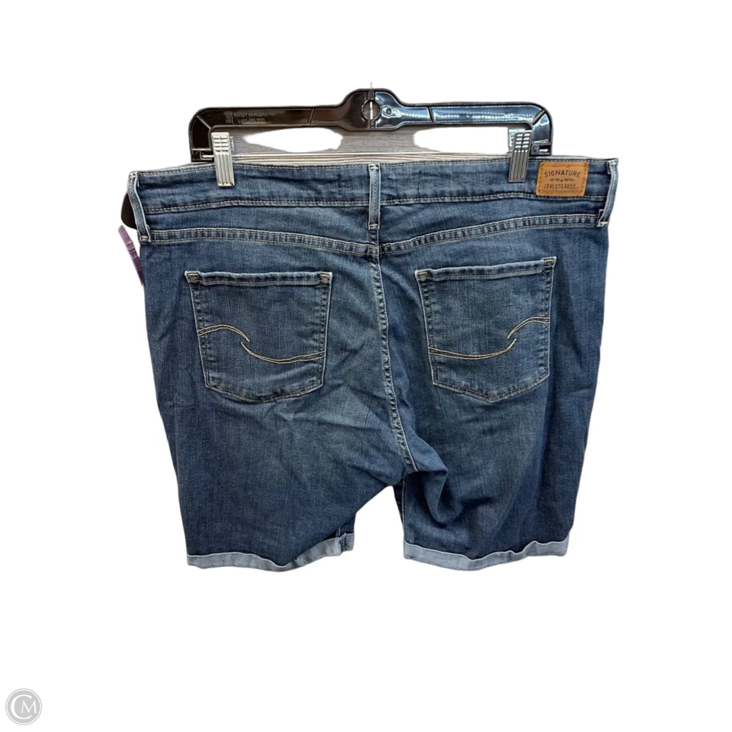 Shorts By Levis Signature In Blue Denim, Size: 18