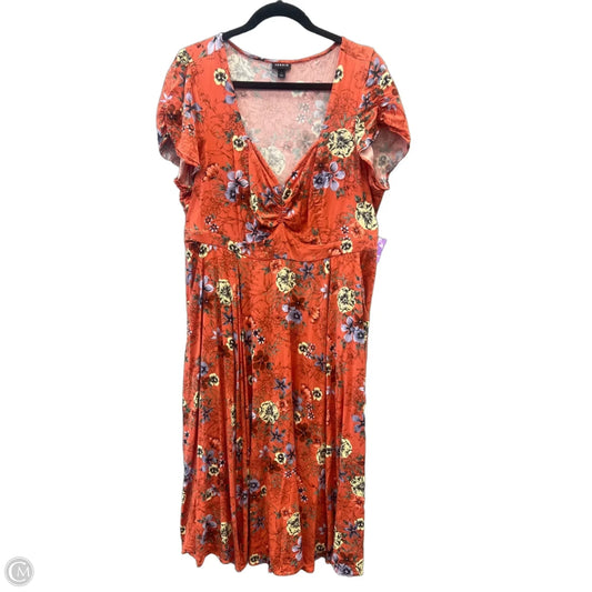 Dress Casual Midi By Torrid In Red, Size: 1x
