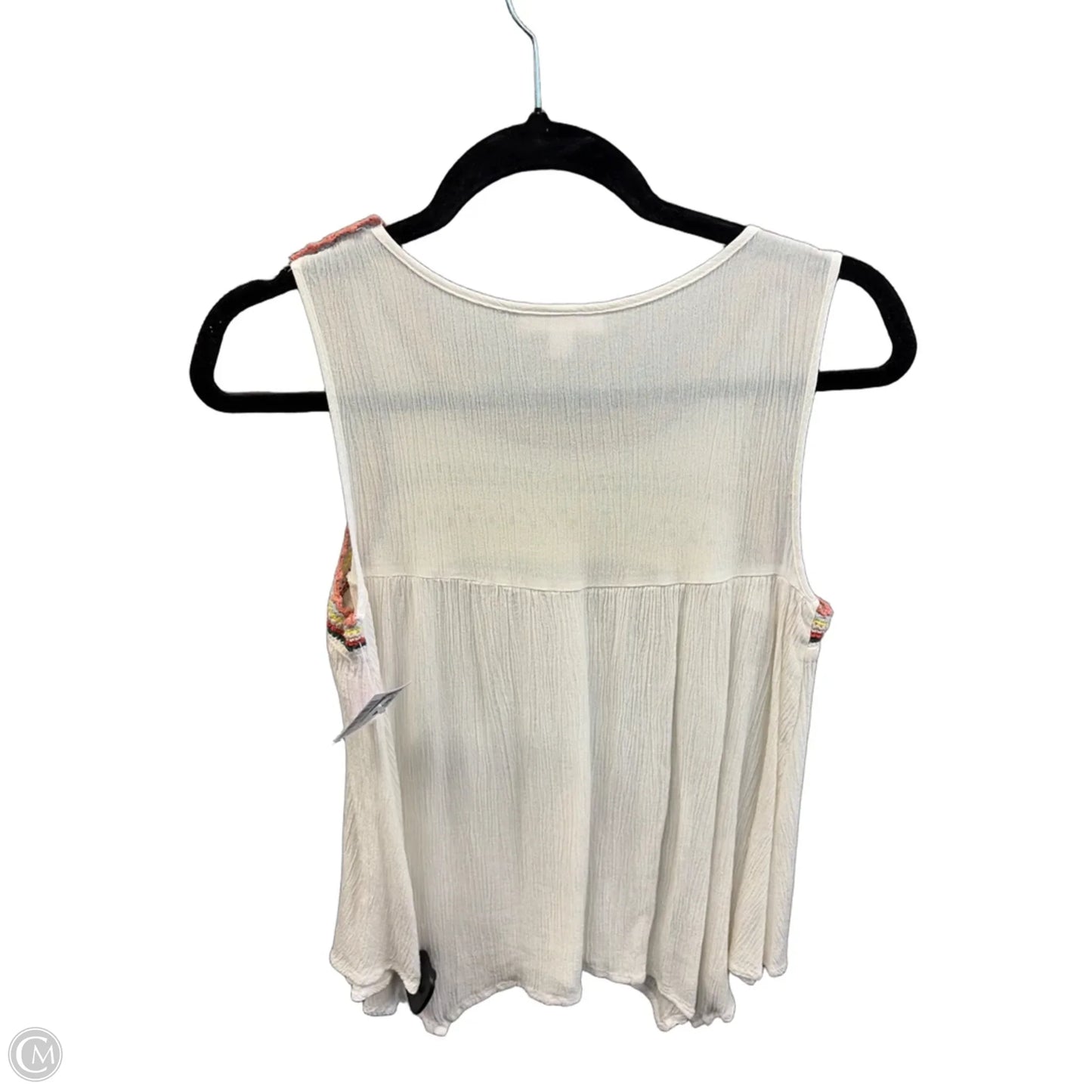 Top Sleeveless By Lc Lauren Conrad In Cream, Size: S