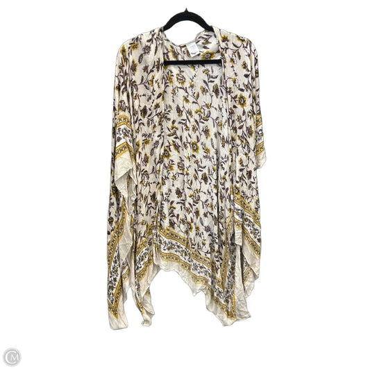 Shawl By Time And Tru In Brown & Yellow, Size: L