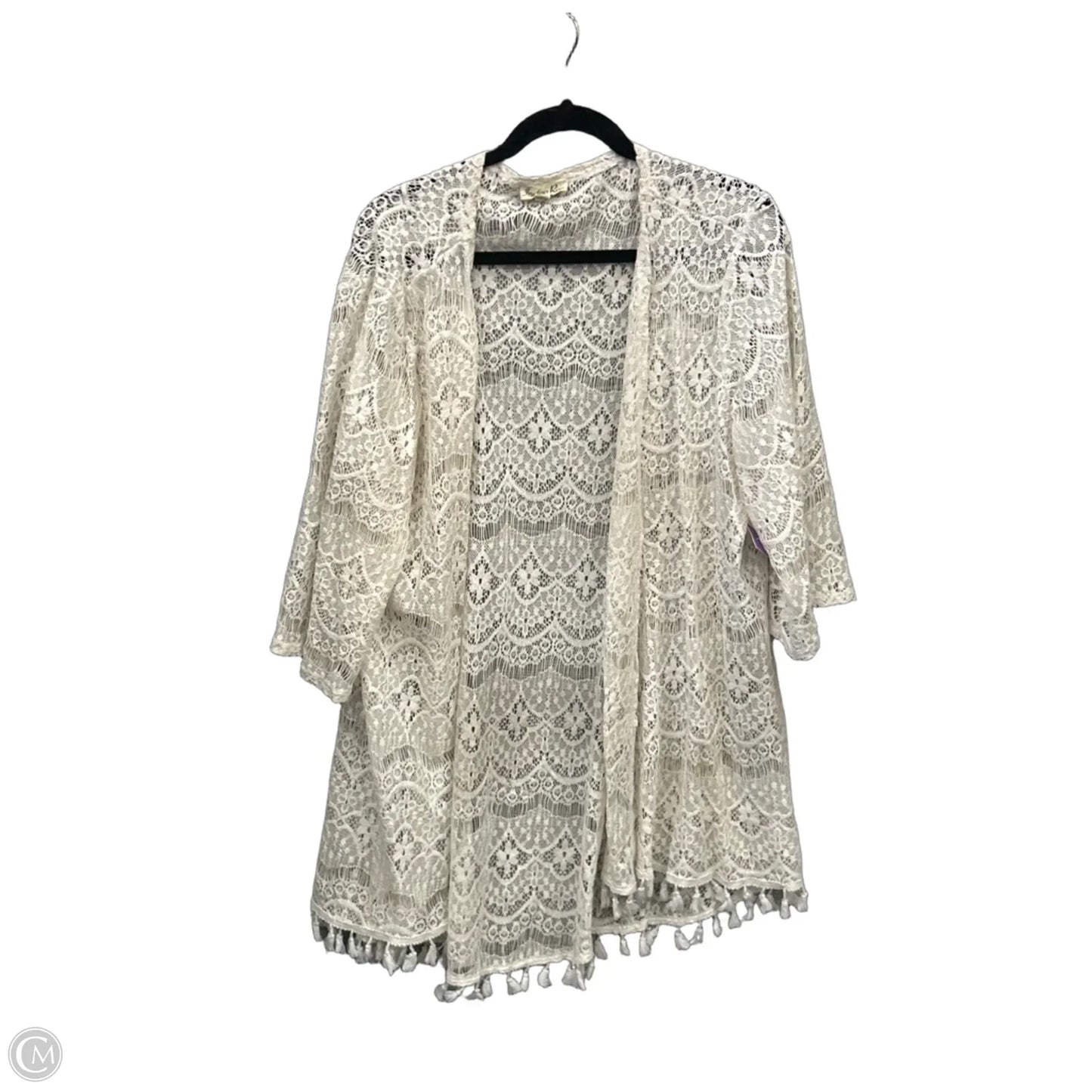 Kimono By Indigo Rose In White, Size: 2x
