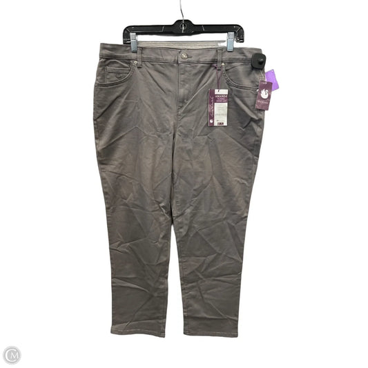 Jeans Straight By Gloria Vanderbilt In Grey, Size: 16