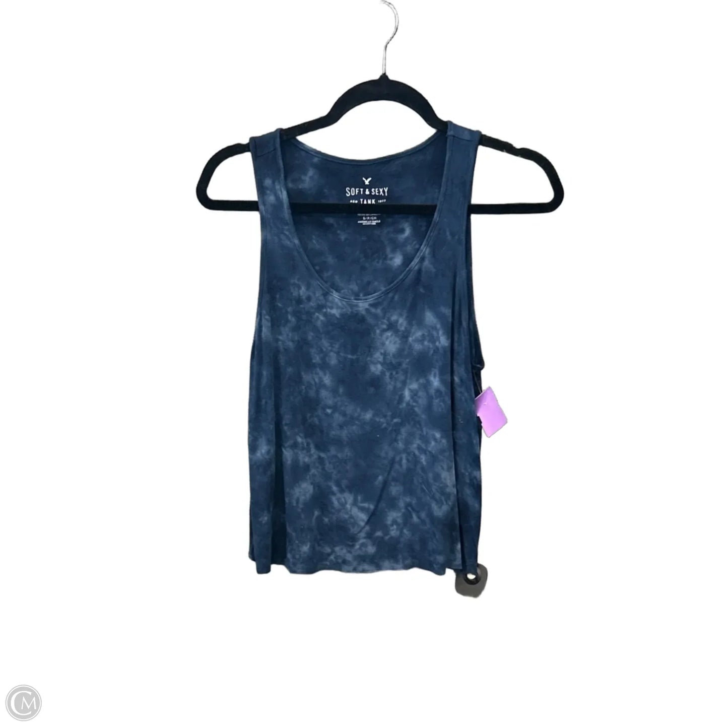 Top Sleeveless By American Eagle In Blue, Size: S