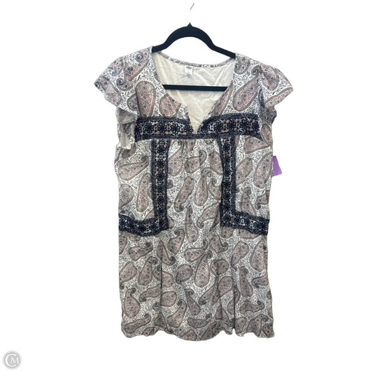 Dress Casual Midi By Old Navy In Multi-colored, Size: L