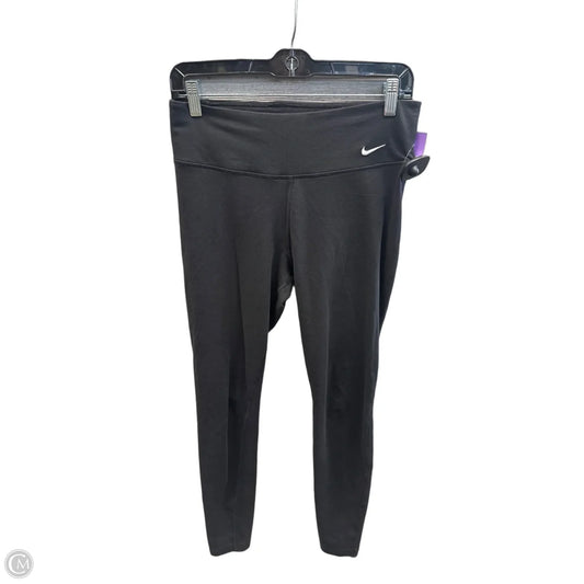 Athletic Leggings By Nike Apparel In Black, Size: M