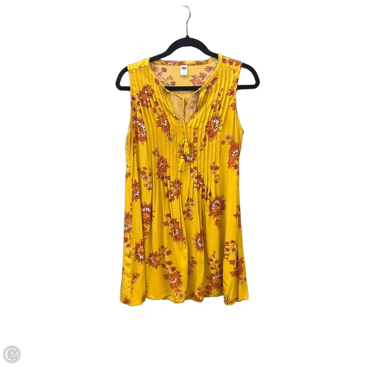 Dress Casual Midi By Old Navy In Yellow, Size: M
