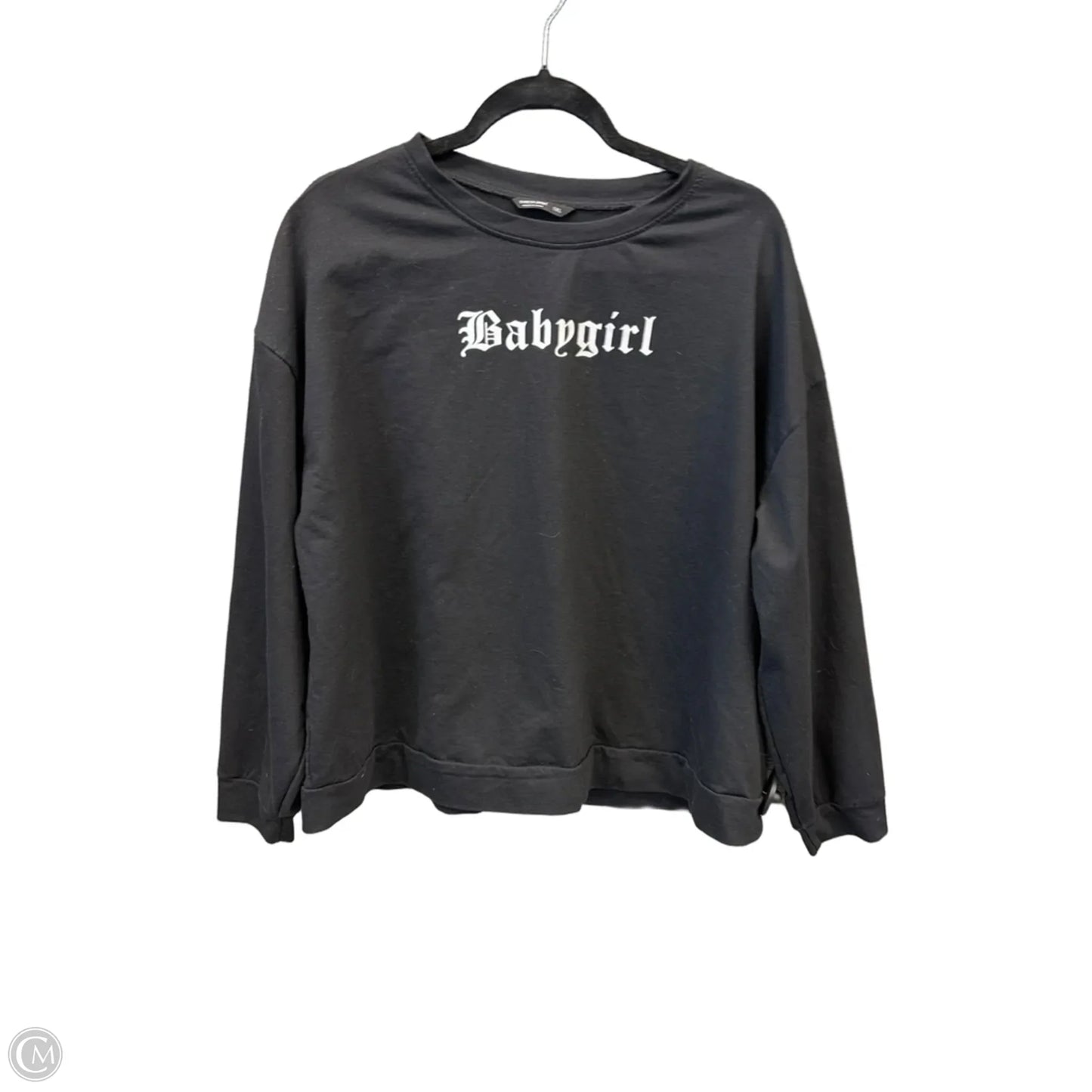 Top Long Sleeve By Shein In Black, Size: 1x