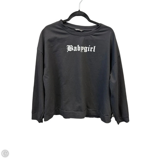 Top Long Sleeve By Shein In Black, Size: 1x