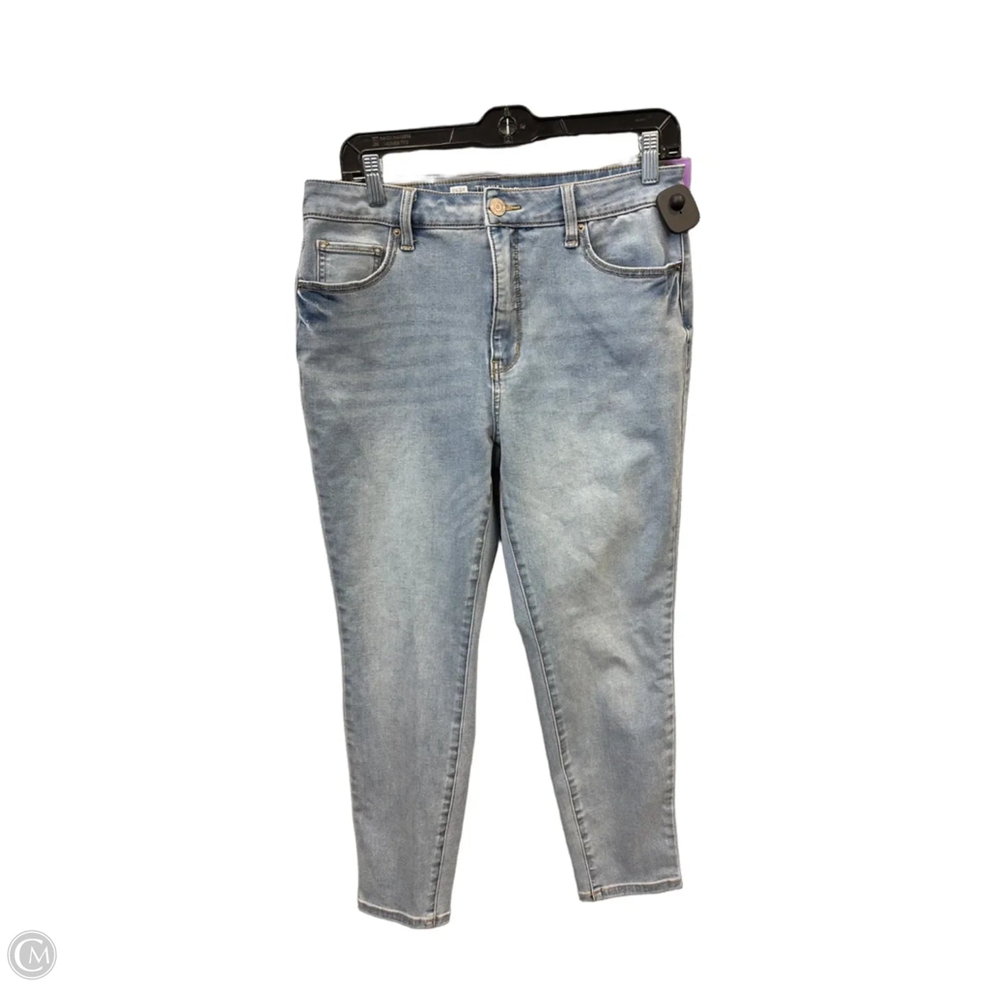 Jeans Skinny By Time And Tru In Blue Denim, Size: 12