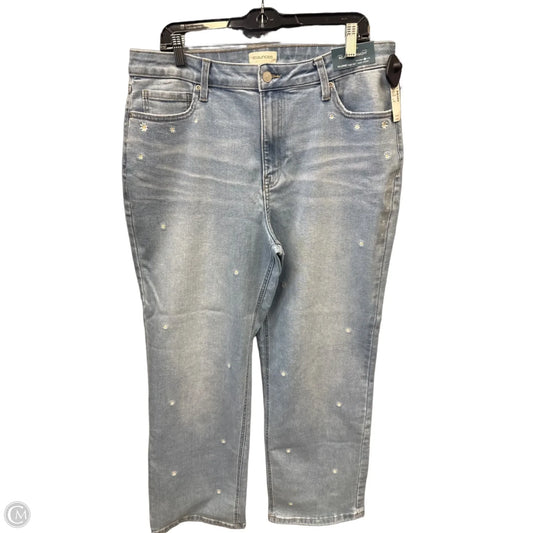 Jeans Straight By Maurices In Blue Denim, Size: 18