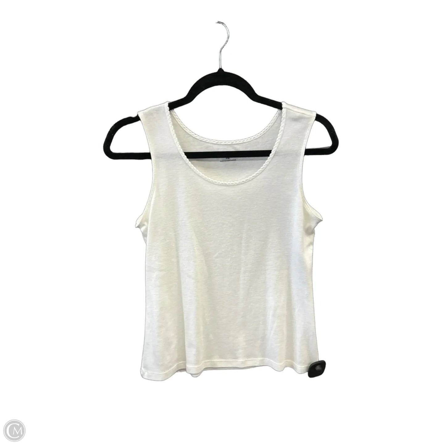 Top Sleeveless By Studio Works In White, Size: S