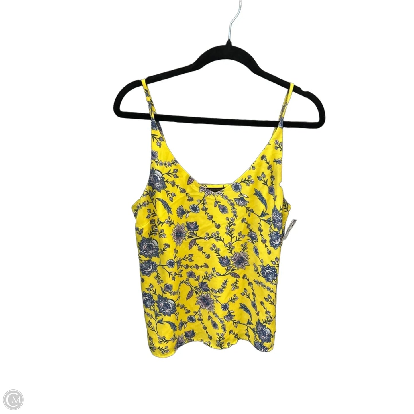 Top Sleeveless By Banana Republic In Yellow, Size: S