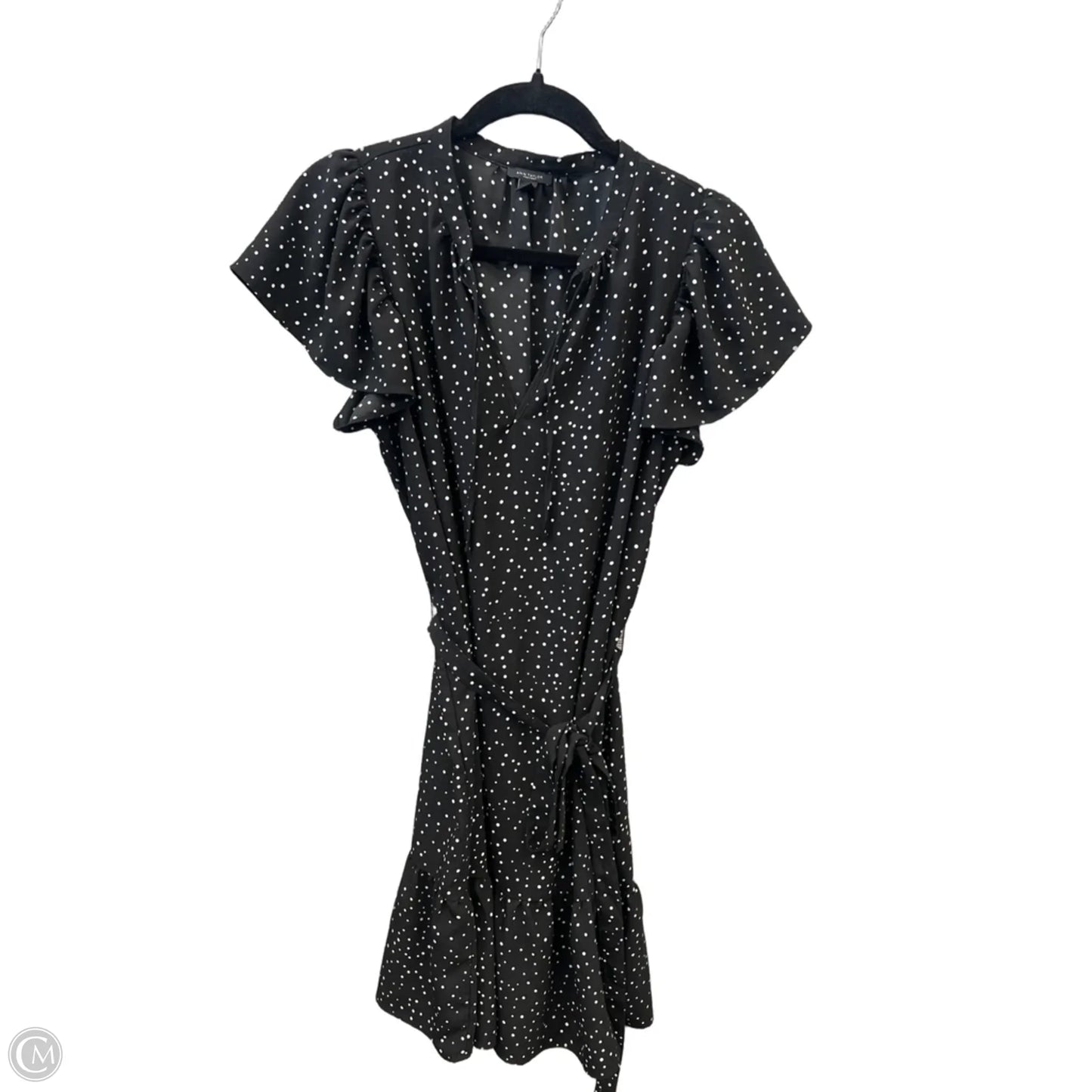 Dress Casual Midi By Ann Taylor In Polkadot Pattern, Size: M