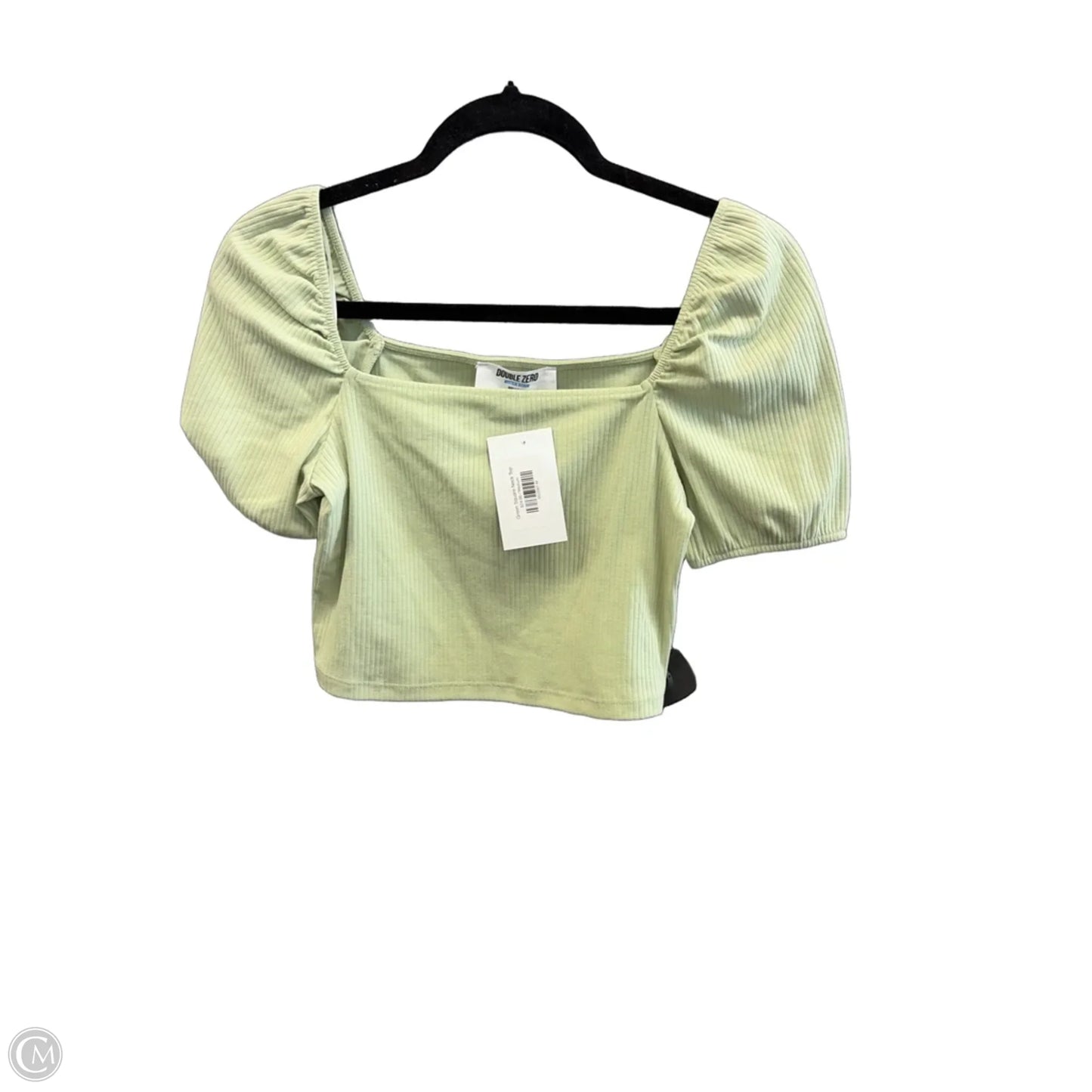 Top Short Sleeve By Double Zero In Green, Size: M