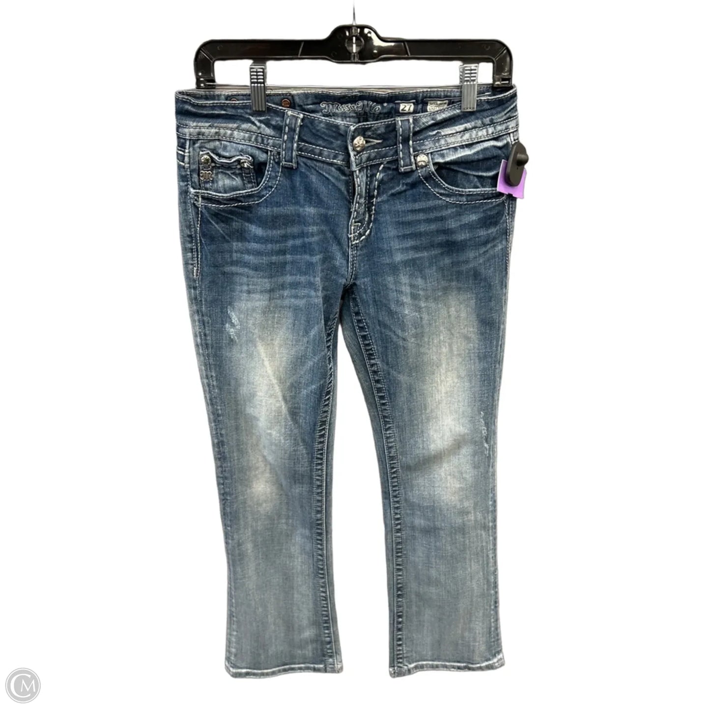 Jeans Boot Cut By Miss Me In Blue Denim, Size: 4