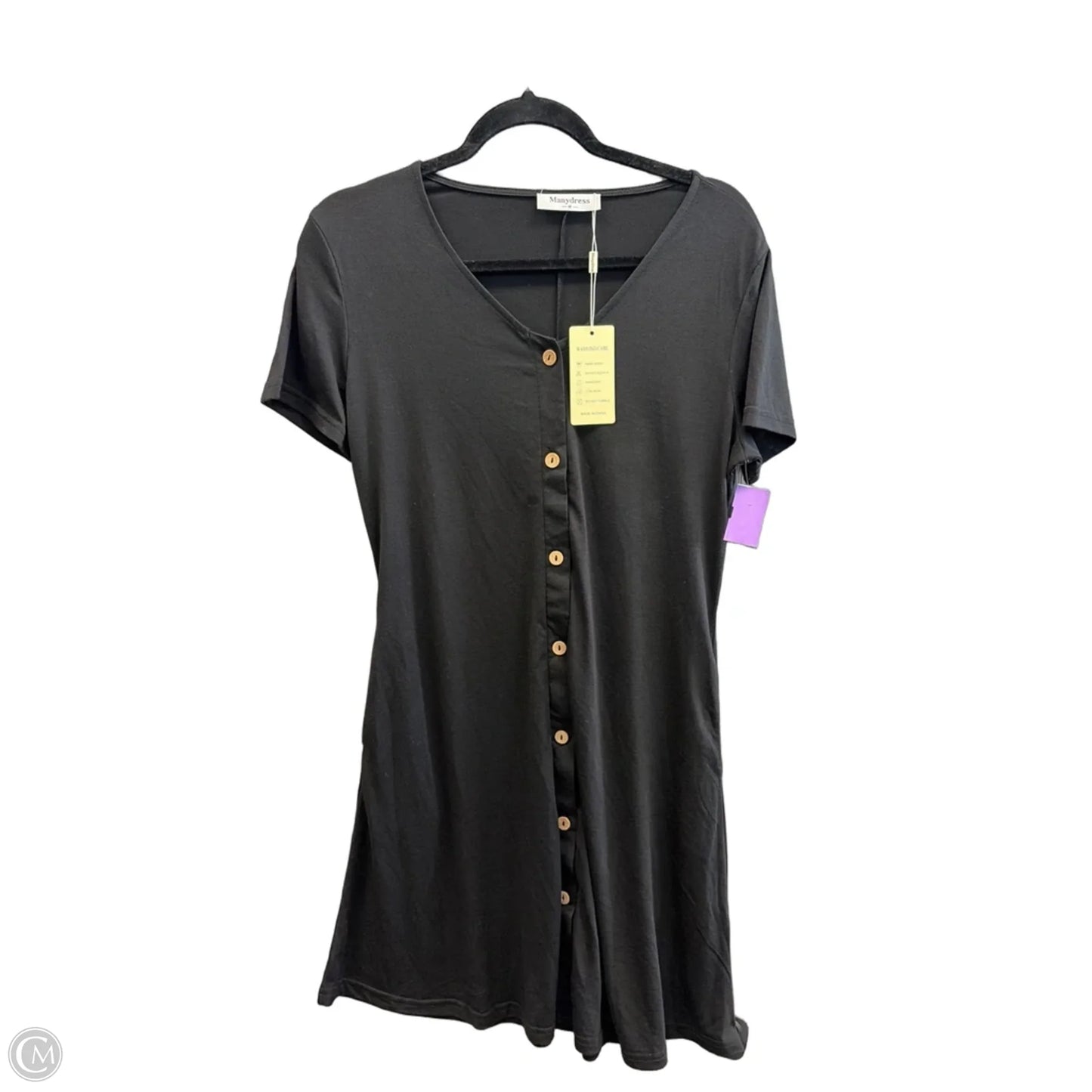 Dress Casual Midi By Clothes Mentor In Black, Size: M