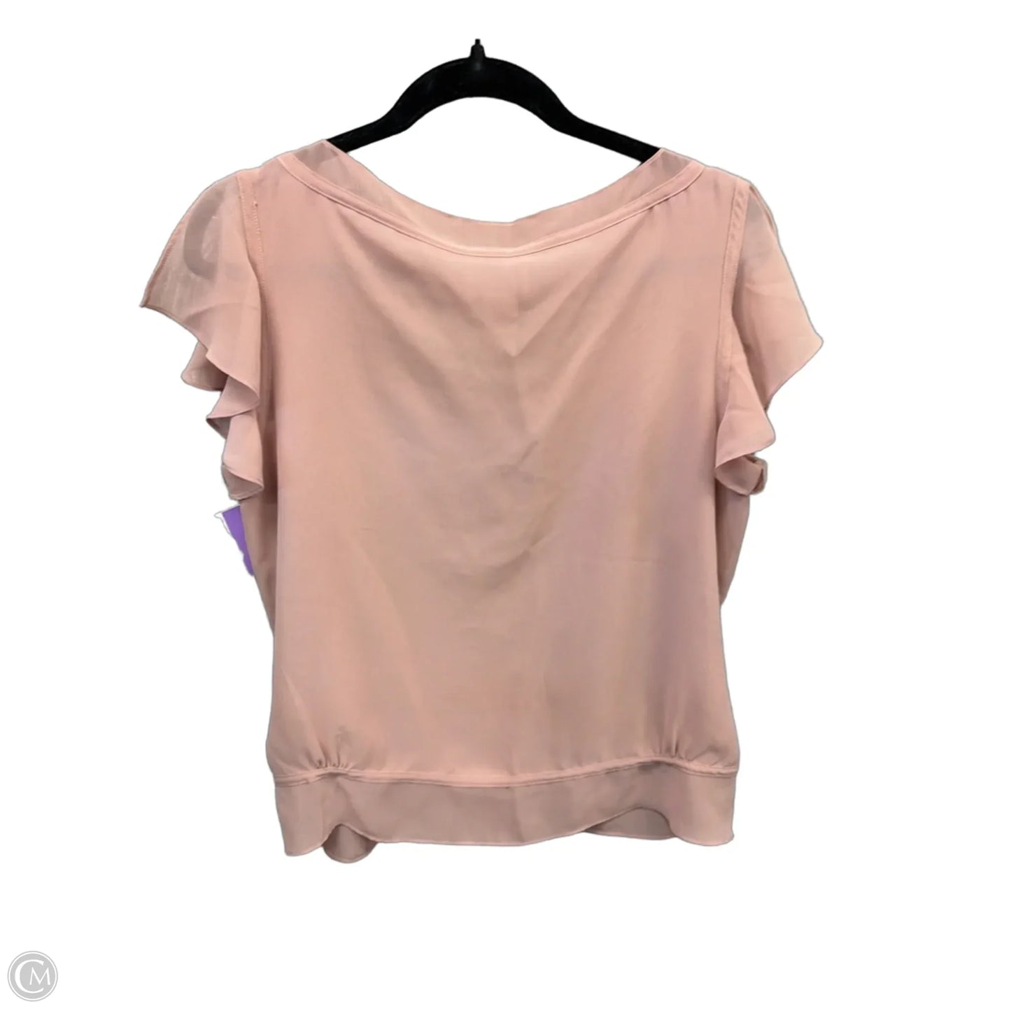 Blouse Short Sleeve By Loft In Pink, Size: L