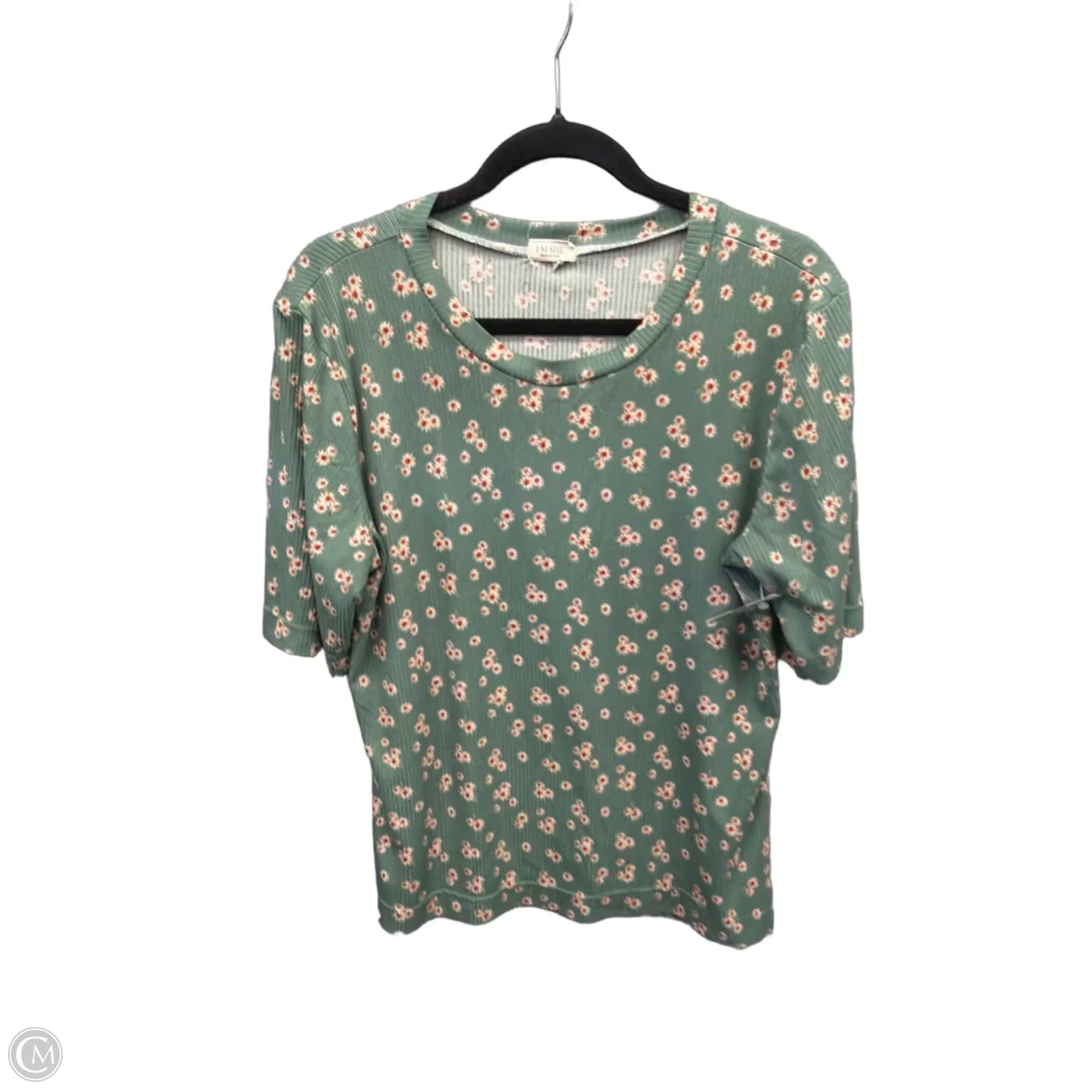 Top Short Sleeve By Clothes Mentor In Green, Size: M