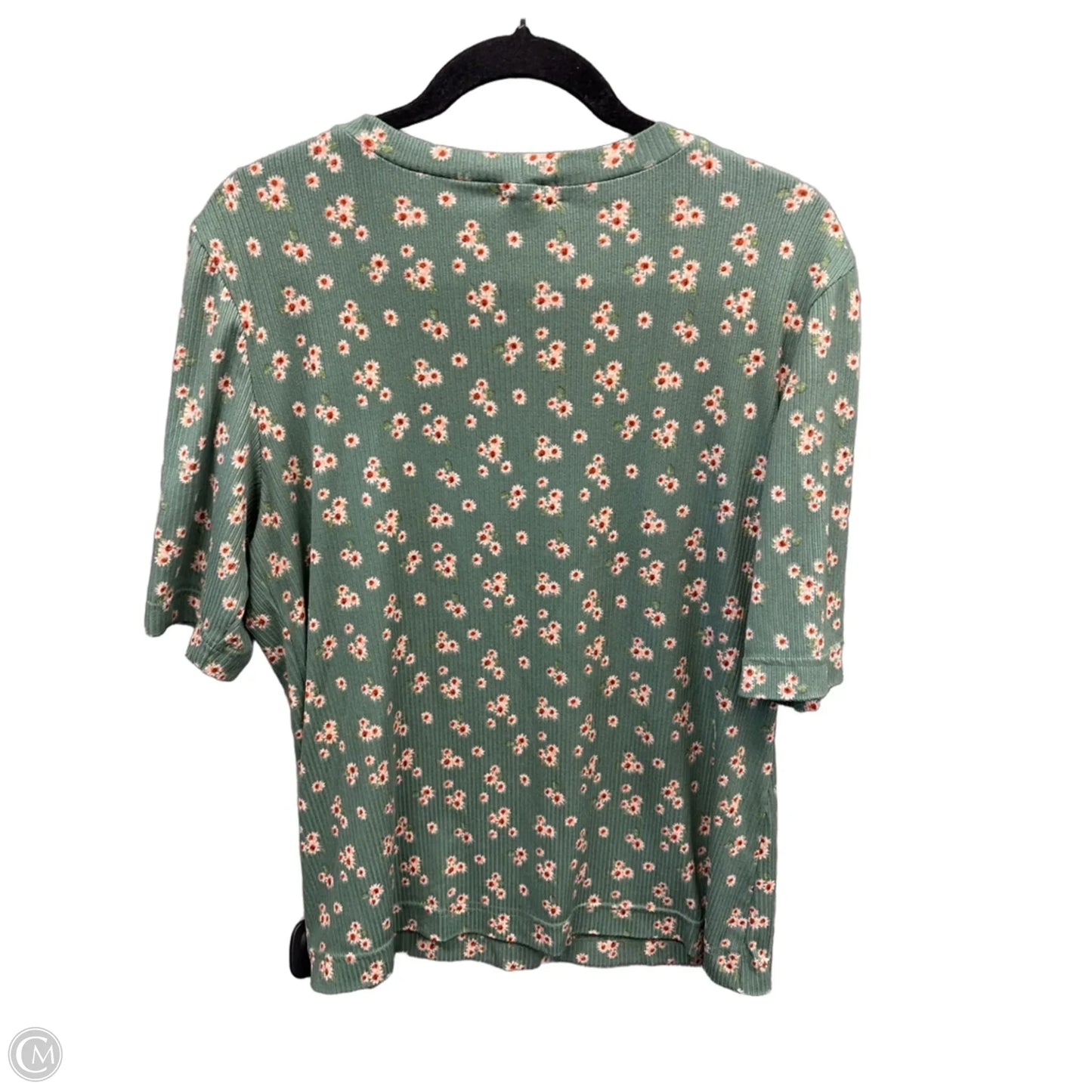 Top Short Sleeve By Clothes Mentor In Green, Size: M