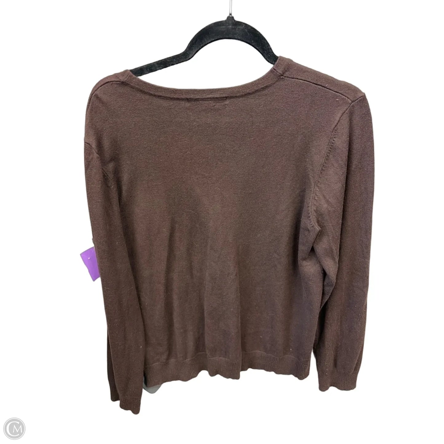 Cardigan By Merona In Brown, Size: Xxl
