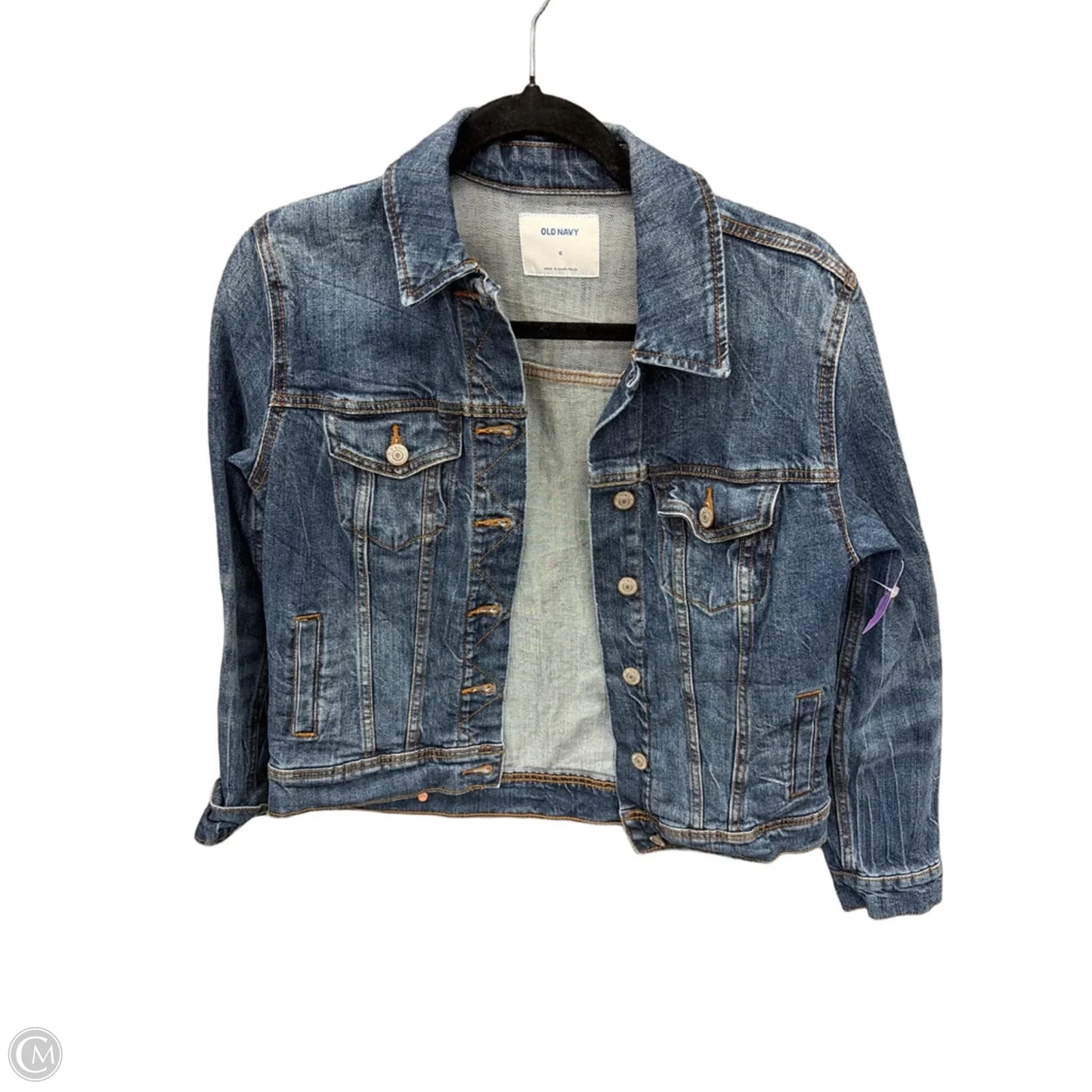 Jacket Denim By Old Navy In Blue Denim, Size: S