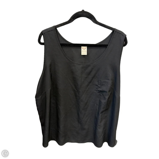 Tank Top By Faded Glory In Black, Size: 3x